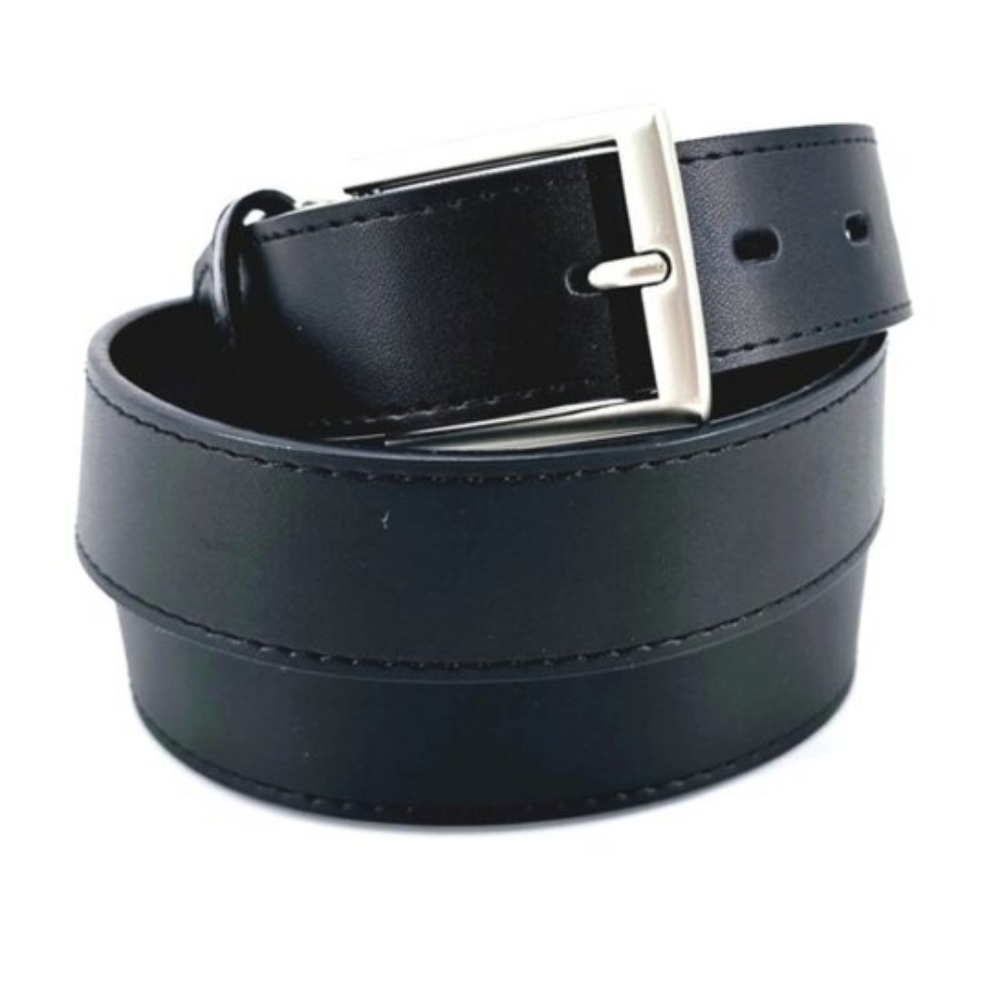 Oobe Black Leather Barton 100% Leather Belt Mens Size Unisex Large NEW